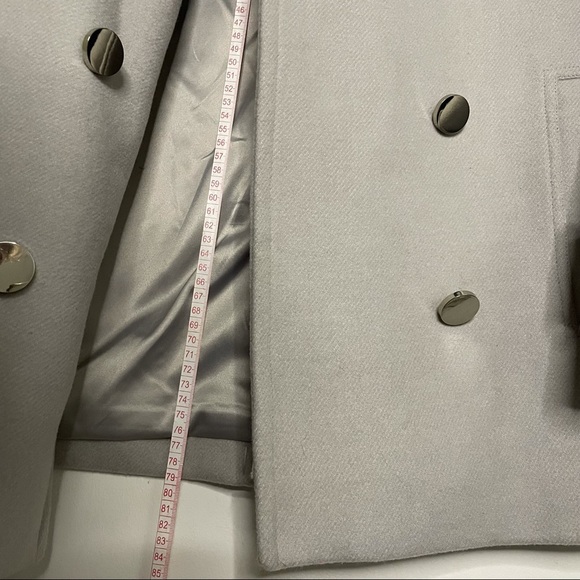 grey double breasted coat - EVERNEW MELBOURNE (H&M) - Picture 2 of 8